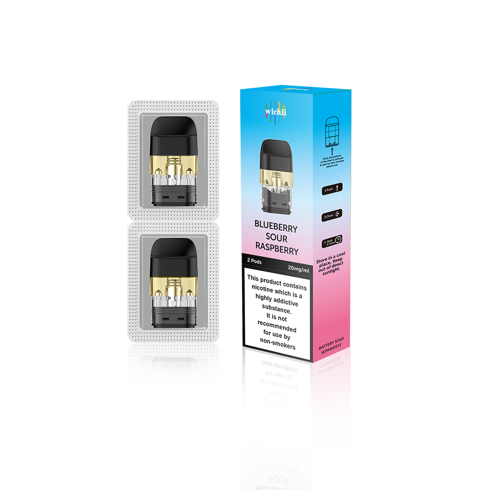 Wichii PreFill PODs Q30P - Blueberry Sour Raspberry 20mg/mL (2pcs/pack)