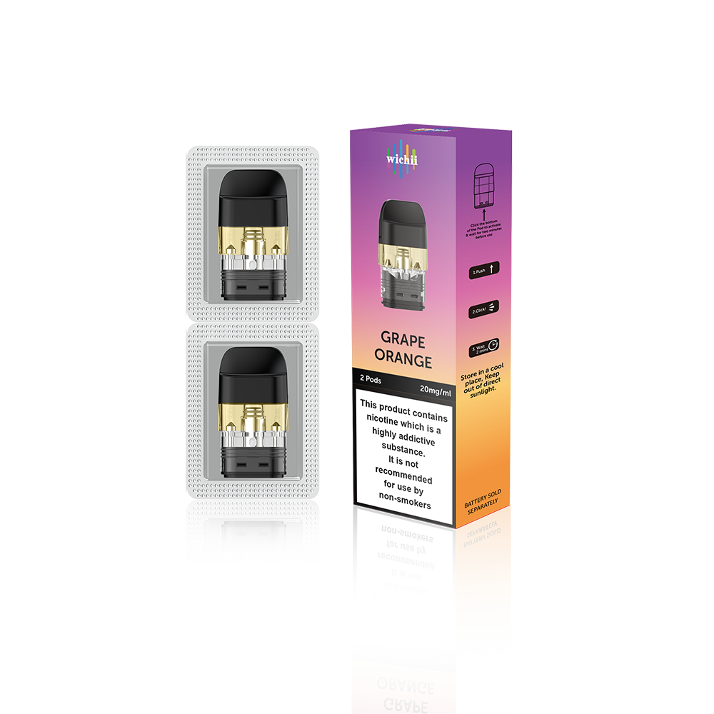 Wichii PreFill PODs Q30P - Grape Orange 20mg/mL (2pcs/pack)